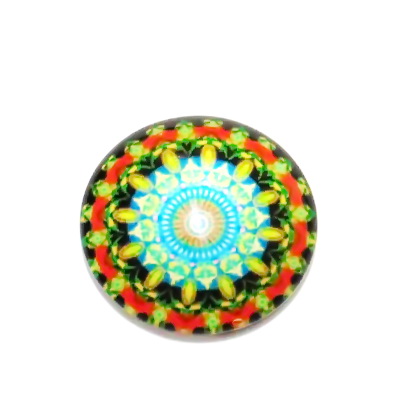 Cabochon sticla, 16mm, ,,Mozaic", model 47