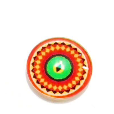 Cabochon sticla, 16mm, ,,Mozaic", model 51