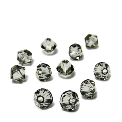 Swarovski Elements, Bicone 5328-Blach Diamond, 4mm 