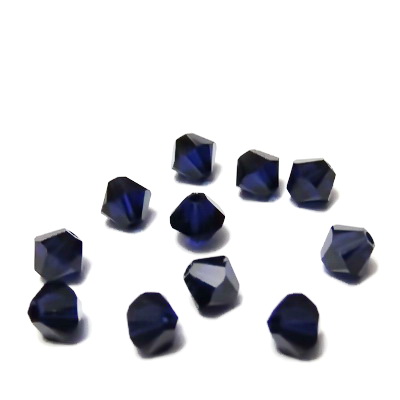 Swarovski Elements, Bicone 5328-Dark Indigo, 4mm