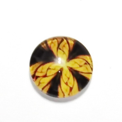 Cabochon sticla, 12mm, ,,Mozaic