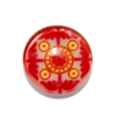 Cabochon sticla, 12mm, ,,Mozaic", model 65-DISPONIBIL 1 BUC