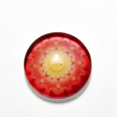 Cabochon sticla, 12mm, ,,Mozaic", model 67