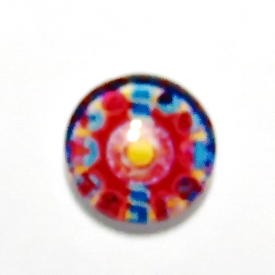 Cabochon sticla, 12mm, ,,Mozaic", model 72