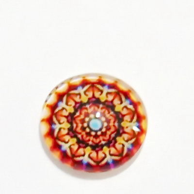 Cabochon sticla, 16mm, ,,Mozaic", model 78-DISPONIBIL 1 BUC