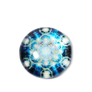 Cabochon sticla, 12mm, ,,Mozaic