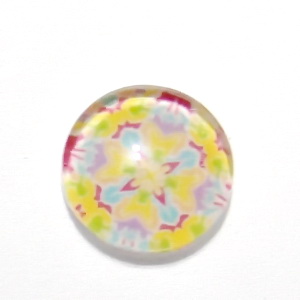 Cabochon sticla, 12mm, ,,Mozaic