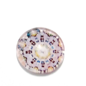 Cabochon sticla, 12mm, ,,Mozaic", model 84