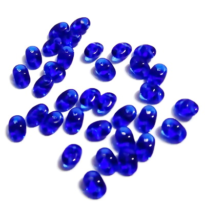 Margele Superduo 2,5x5mm, Cobalt