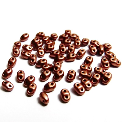 Margele Superduo 2,5x5mm, Matte - Metallic Copper