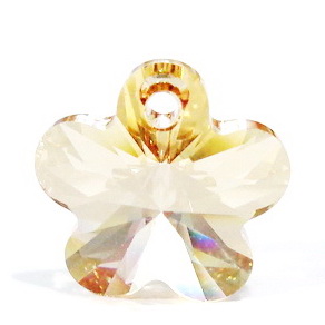 Swarovski Elements, Flower 6744-Crystal Golden Shadow, 14mm