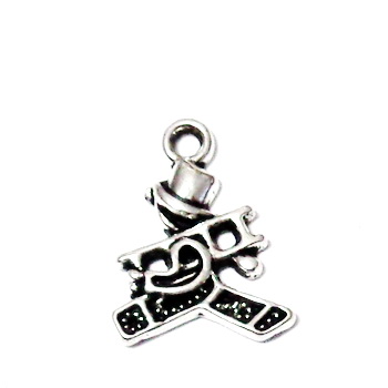 Pandantiv argintiu antichizat, cosar 17x13x2mm