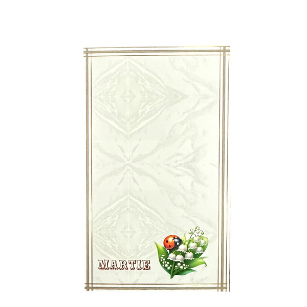 Carton martisor cu lacramioare, 9.2x5.5cm