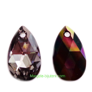 1 buc-Swarovski Elements, Pear 6106 Rainbow Dark, 16mm