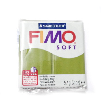 Plastelina fimo soft 56g cod cul. 57 verde olive