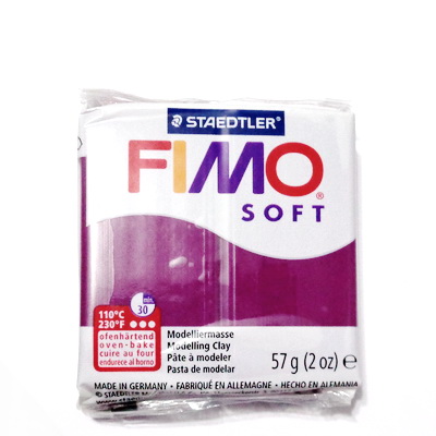 Plastelina fimo soft 56g cod cul 66 violet royal