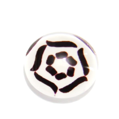Cabochon sticla, 16mm, ,,Mozaic", model 63