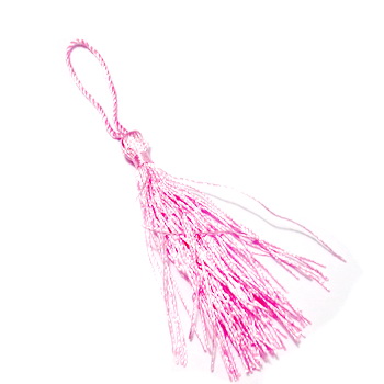 Ciucuri polyester roz, ciucure 7.5x0.6cm