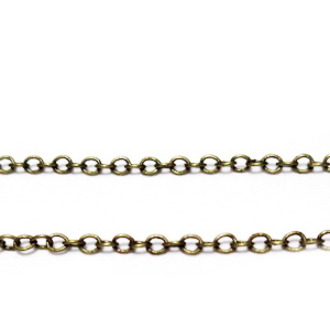 Lant bronz, zale 2x1.5x0.5mm