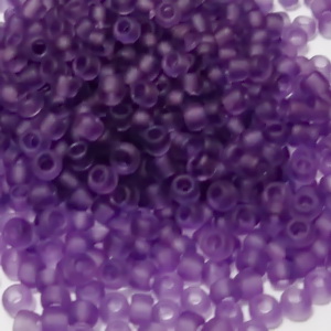 Margele TOHO, rotunde  11/0 : Transparent-Frosted Sugar Plum