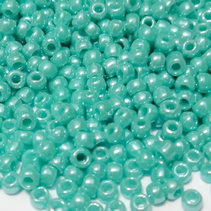 Margele TOHO, rotunde  11/0 : Opaque-Lustered Turquoise 20 g