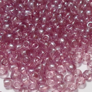 Margele TOHO, rotunde  11/0 : Transparent-Lustered Lt Amethyst