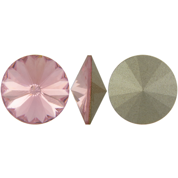 Swarovski Elements, Rivoli 1122 - Light Rose, 10mm 1 buc