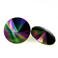 Swarovski Elements, Rivoli 1122 - Rainbow Dark, 12mm