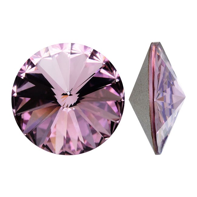 Swarovski Elements, Rivoli 1122 - Light Amethyst, 12mm