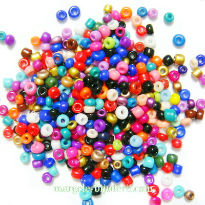 Margele nisip mate multicolore 3mm 20 g