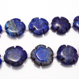 Margele Lapis Lazuli, floare 18x6mm 1 buc