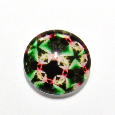 Cabochon sticla, 10mm, ,,Mozaic", model 54