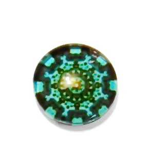 Cabochon sticla, 10mm, ,,Mozaic
