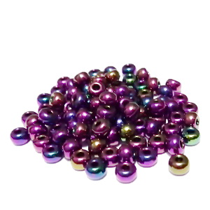 Margele nisip, Rocaille Preciosa 6/0-4mm, violet, efect AB