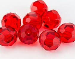 Swarovski Elements, Faceted Round 5000-Light Siam 4mm