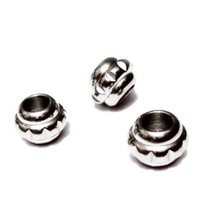 Margele otel inoxidabil 304, stil Pandora, 10x7.5mm, orificiu 5mm