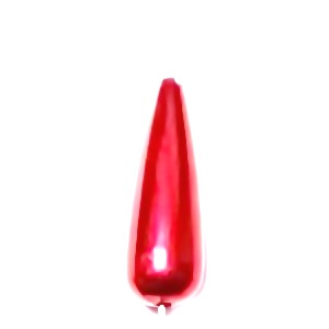 Perle plastic, fucsia inchis, sidefat, lacrima 30x10mm