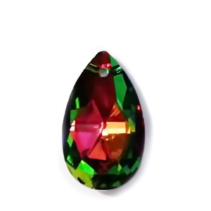Pandantiv cristal cu reflexe multicolore lacrima 22x13x7mm