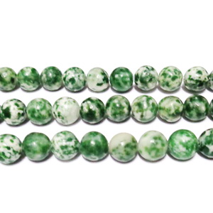 Jasp verde cu alb, 6mm