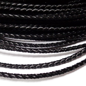 Snur imitatie piele neagra, 2.8mm