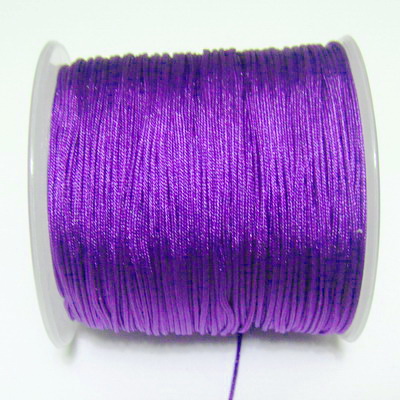 Snur pt bratari shamballa, violet, grosime 0.9 mm-bobina 91m 1 buc