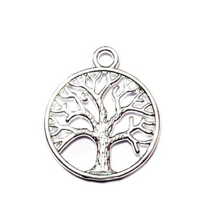 Pandantiv placat cu argint, copacul vietii, 24x20mm