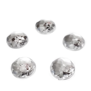 Cabochon plastic transparent, fatetat, 12mm