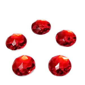 Cabochon plastic rosu, fatetat, 12mm