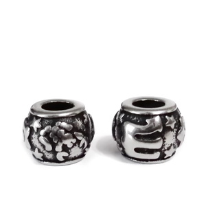 Margele otel inoxidabil 316, stil Pandora, cu aspect tibetan, 11x9mm, zodiac, scorpion