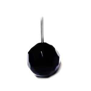 Margele agata neagra, 8mm, orificiu 3x1.2mm 1 buc