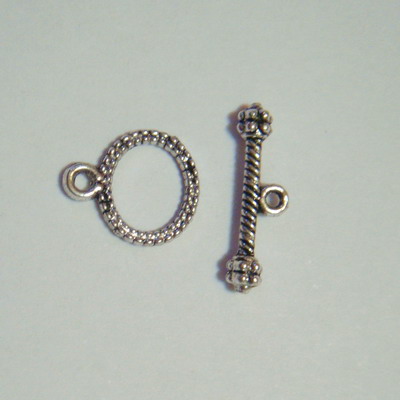 Inchizatoare argintiu antichizat,  12x10 mm