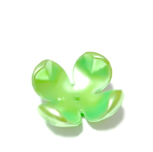 Flori plastic, perlate, verde deschis, 24x24x11mm