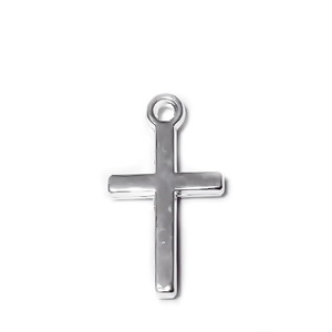 Pandantiv placat cu argint, cruciulita 18x10x2mm