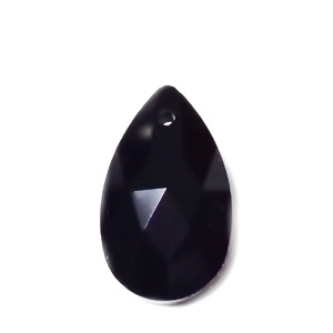 Pandantiv cristal, lacrima 22x13x7mm, negru